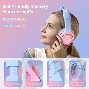 ชุดหูฟังเล่นเกม ONIKUMA K9 Gradient Cat Ear