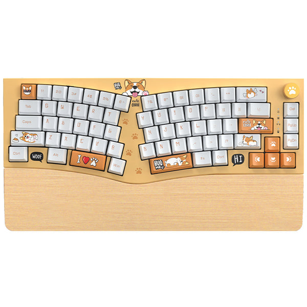 FEKER Alice80 Wooden Keyboard Wrist Rest with AntiSlip Mat WhatGeek