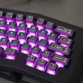 PIIFOX Cyberpunk ASA Profile PBT Keycap Set 117 Keys