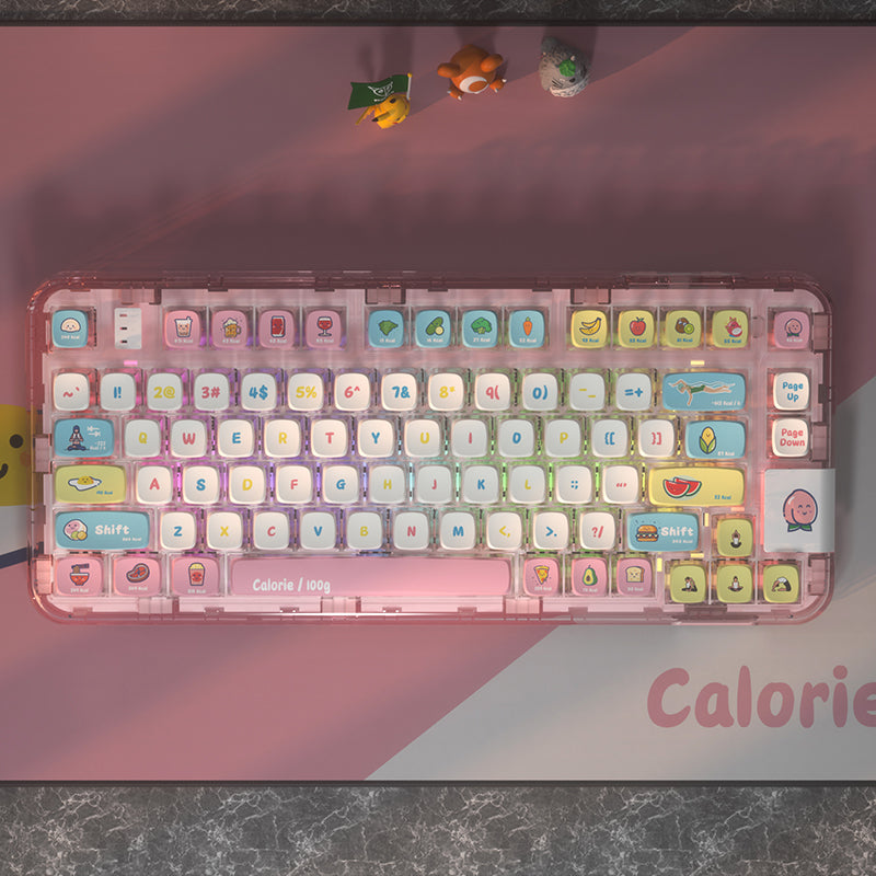 PIIFOX Calorie ASA Profile PBT Keycap Set 117 Touches