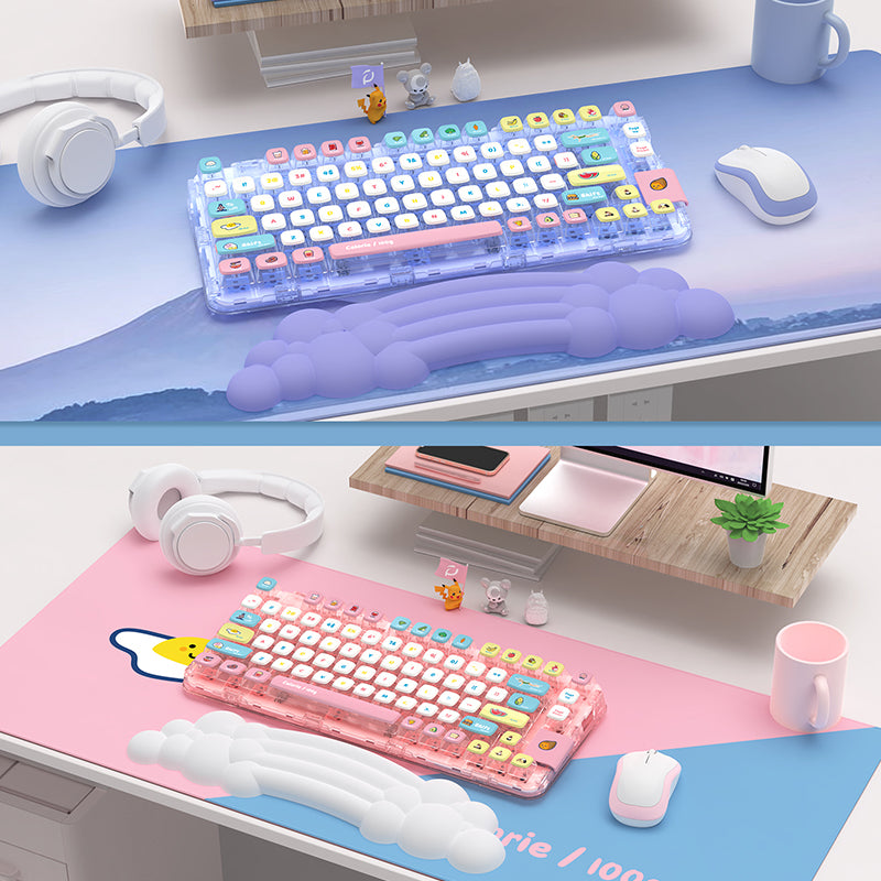 PIWIJOY Cloud Pad Keyboard ที่รองข้อมือ Soft Memory Foam