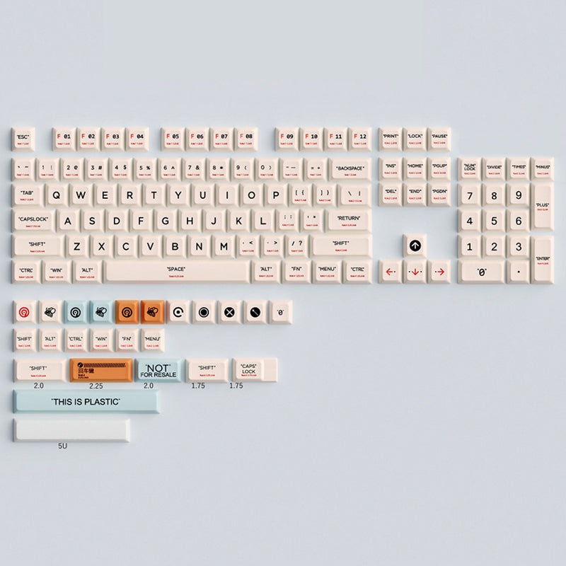 ACGAM Plastique Thème XDA Profil PBT Keycap Set 128 Touches