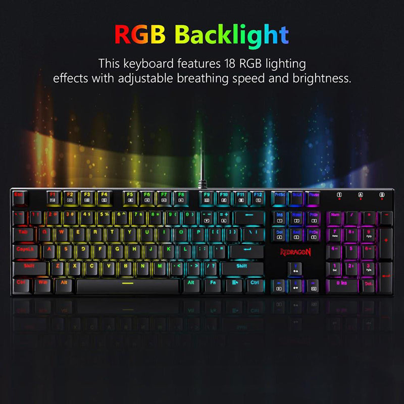 Tastiera meccanica cablata Redragon K565-RGB Layout USA