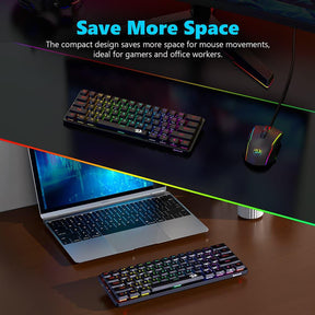 Redragon K615P-KBS Elise Pro 3-Mode Ultra-Thin Low Profile Mechanical Keyboard