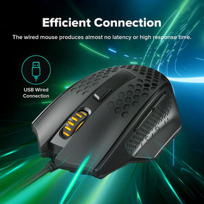 Souris de jeu filaire ultra-légère Redragon M722 Bomber 58g