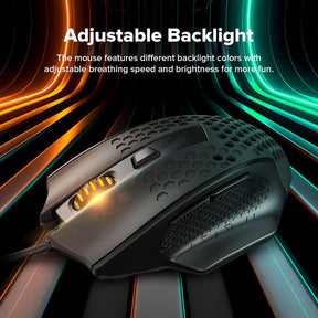 Souris de jeu filaire ultra-légère Redragon M722 Bomber 58g