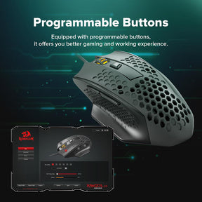 Souris de jeu filaire ultra-légère Redragon M722 Bomber 58g