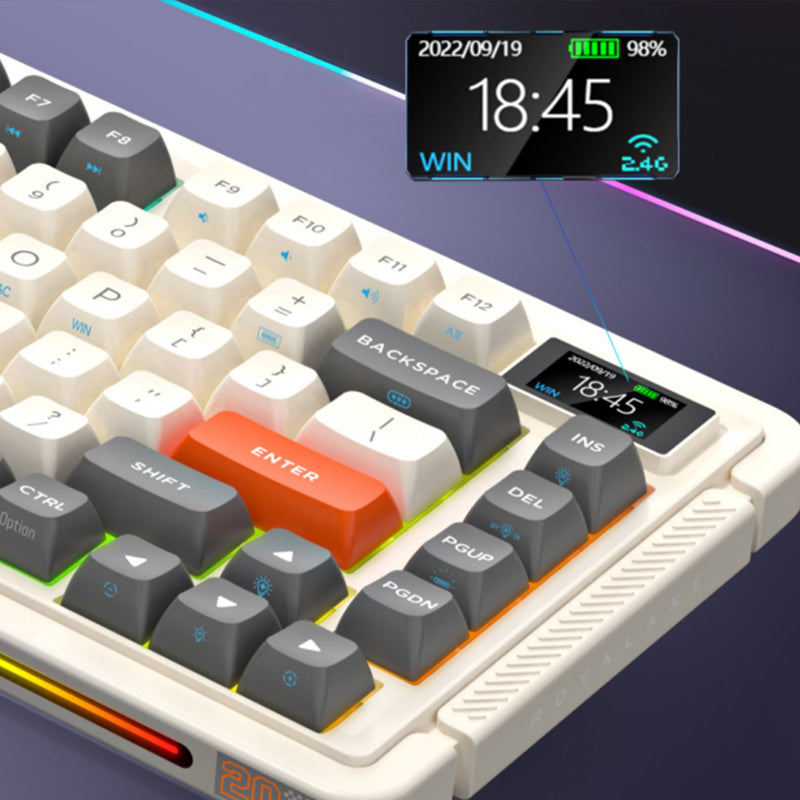 RoyalAxe L75 keyboard with TFT display