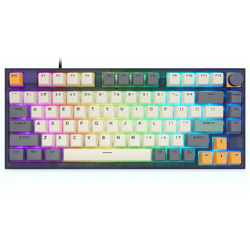 Clavier mécanique SKYLOONG GK75 RGB avec commutateurs mécaniques Glacier