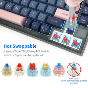 SKYLOONG GK75 RGB Mechanical Keyboard with Glacier Mechanical Switches