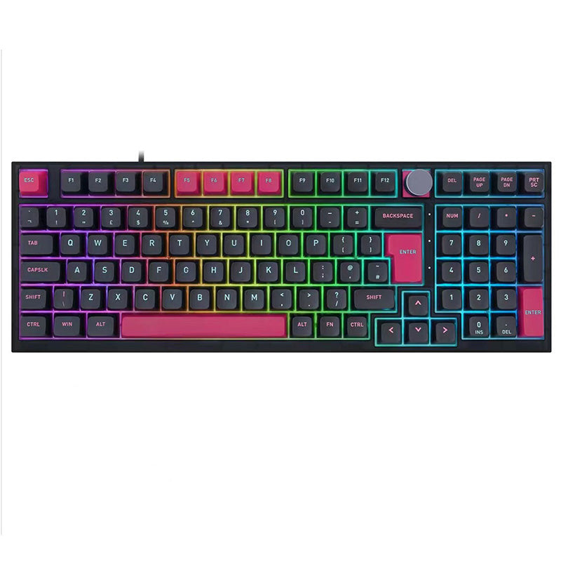 SKYLOONG GK980 1800 Diseño compacto ISO Teclado mecánico con cable