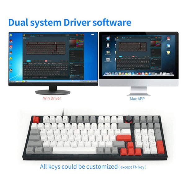 SKYLOONG GK980 1800 Compact Mechanical Keyboard