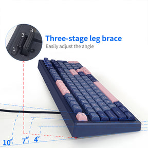 SKYLOONG GK980 mit 4 Knöpfen und 3-Modus-Mechanische Tastatur