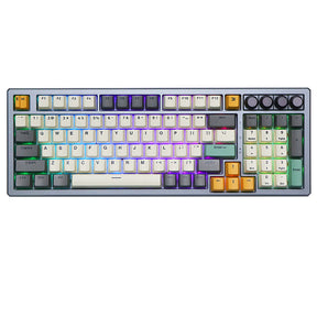 SKYLOONG GK980 mit 4 Knöpfen und 3-Modus-Mechanische Tastatur