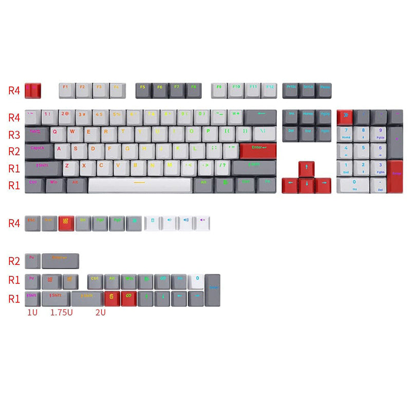 SKYLOONG Gray OEM Profile Keycap Set 137 Keys