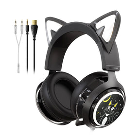 SOMIC GS510 RGB Cat Ear Headset 3.5mm Wired