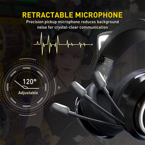 SOMIC GS510 RGB 고양이 귀 헤드셋 3.5mm 유선