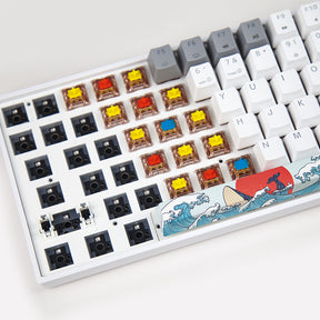 SKYLOONG GK61 White Mechanical Keyboard - whatgeek