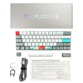 SKYLOONG GK61 ホワイト メカニカル キーボード