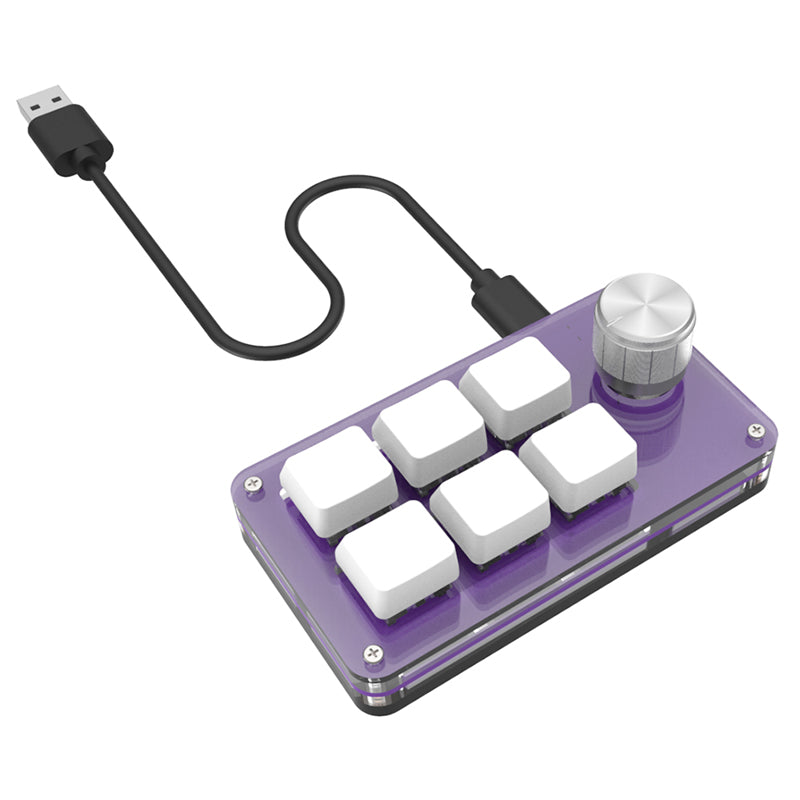 USB-C port 6 key keyboard support custom with knob