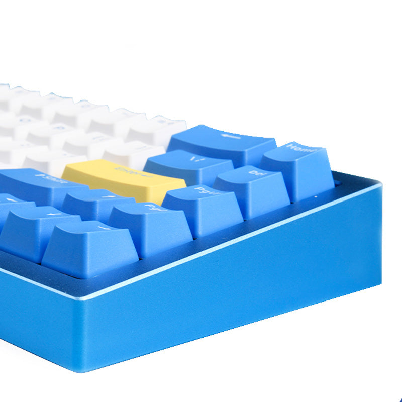 Ajazz AC067 Mountain Blue Gasket Mechanical Keyboard side view