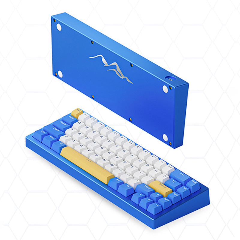 Ajazz AC067 Mountain Blue Gasket Mechanical Keyboard view