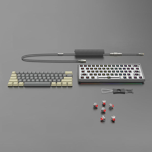 CoolKiller CK181 Mini Gray DIY Mechanical Keyboard packeg inlcude