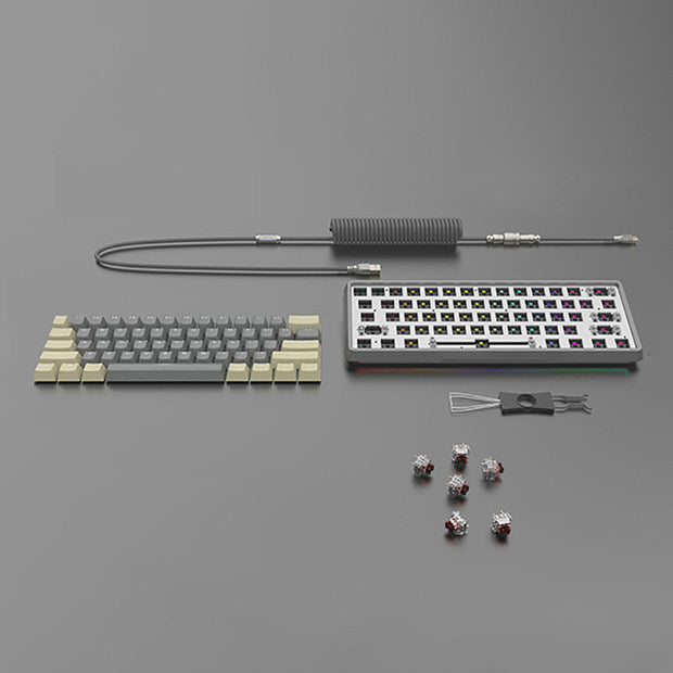 CoolKiller CK181 Mini Gray DIY Mechanical Keyboard package include