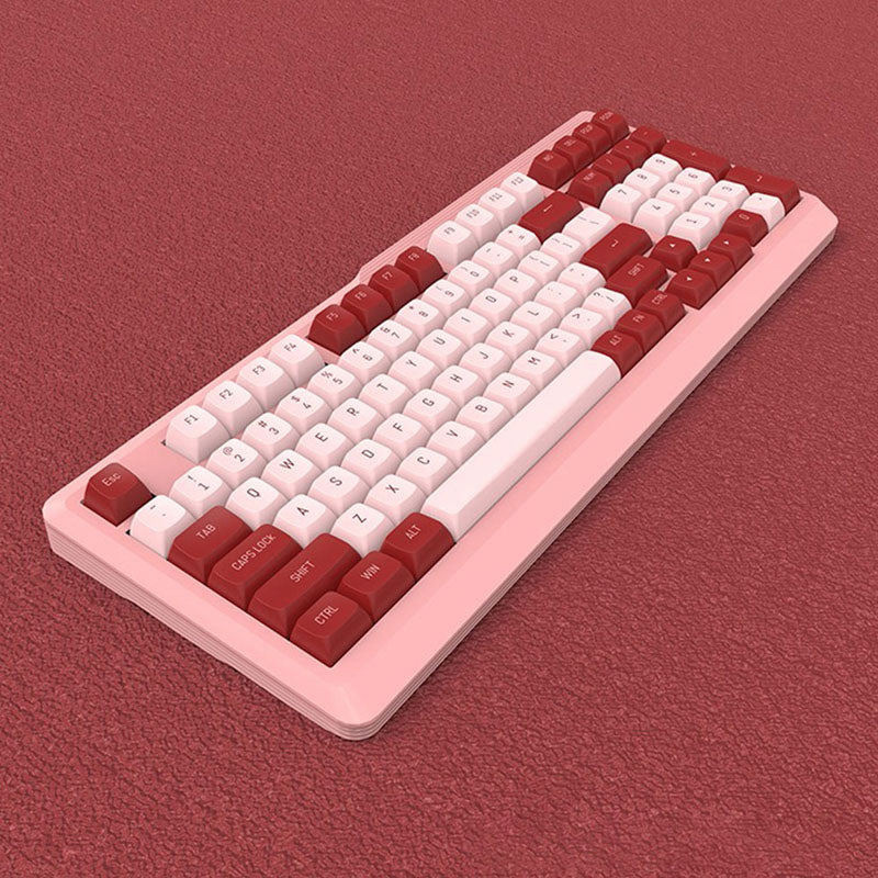 mechanical keyboard with CoolKiller Red Bean PBT Keycaps