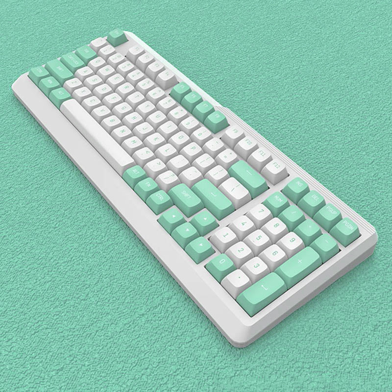 whatgeek blue white keyboard