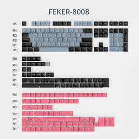 FEKER 226 Keys CSA Profile PBT Doubleshot Keycap Set - 8008