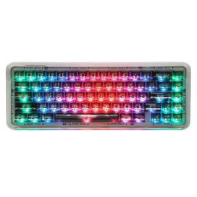 Transparent Mechanical Keyboard RGB Show