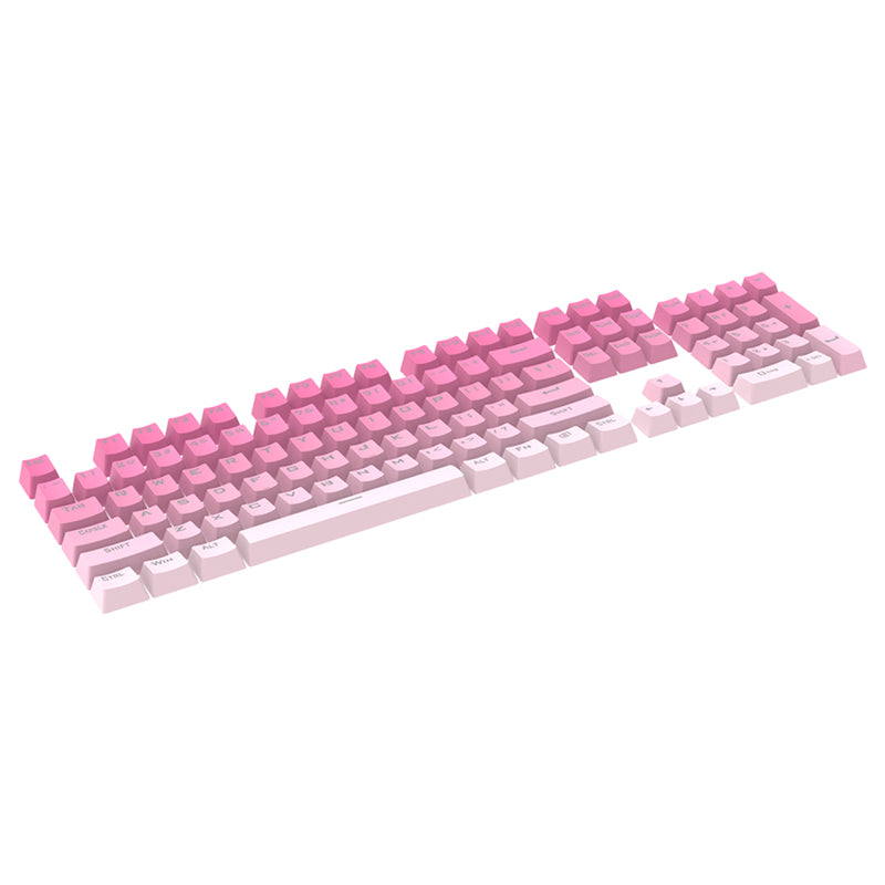 Gradient Pink Keycaps 104 Keys suitable 61keys 81 keys