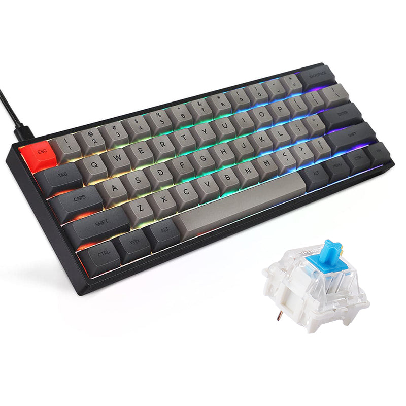 SKYLOONG GK61 Black Mechanical Keyboard - WhatGeek