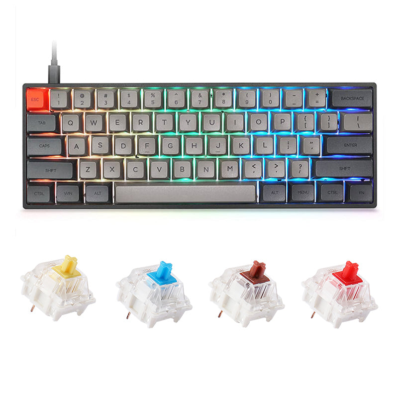 Geek GK61 - Le meilleur clavier gamer mécanique 60% ? (Gateron