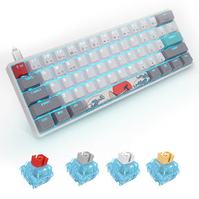 SKYLOONG GK61 White Mechanical Keyboard