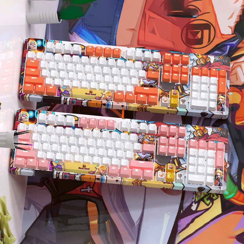 Ajazz Music Band Keycaps display