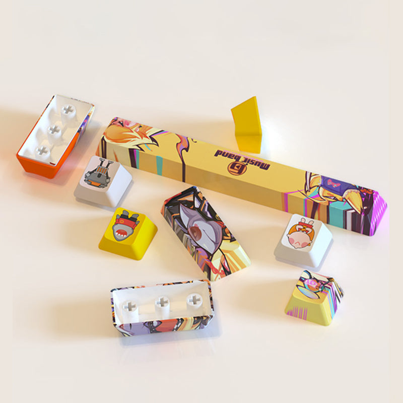 Ajazz Music Band Keycaps details - whatgeek