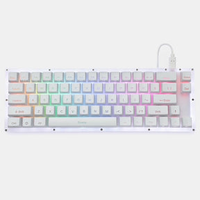 White Womier K66 Mechanical Keyboard