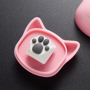 ZOMO PLUS Aluminum & Silicone Kitty Paw Artisan Keycap