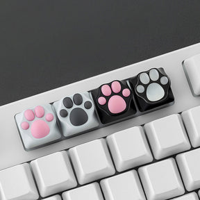 ZOMO PLUS Aluminum & Silicone Kitty Paw Artisan Keycap