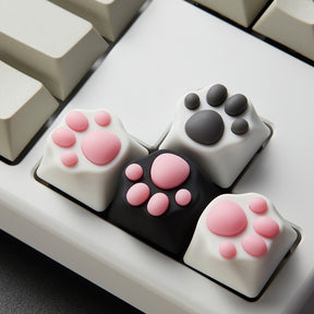 ZOMO PLUS Aluminum & Silicone Kitty Paw Artisan Keycap