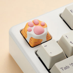 ZOMO PLUS Multi-Color ABS & Silicone Kitty Paw Artisan Keycap