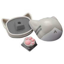 ZOMO PLUS 멀티 컬러 ABS 및 실리콘 Kitty Paw Artisan Keycap