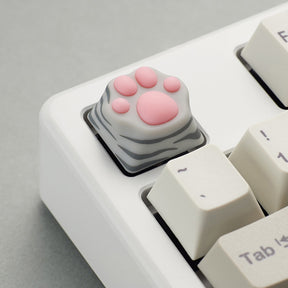 ZOMO PLUS Multi-Color ABS & Silicone Kitty Paw Artisan Keycap