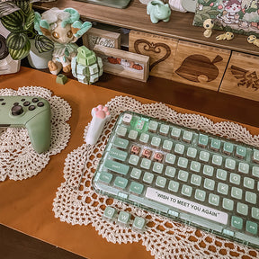 CoolKiller CK75 Green Mechanical Keyboard show