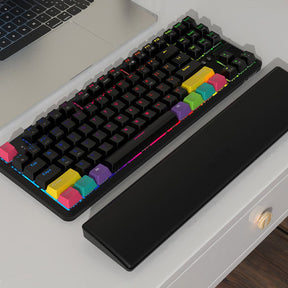 Black 87 Keys Keyboard weist rest pad