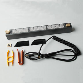 MXRSKEY WINGMAN XII Kabelgebundene mechanische Tastatur mit USB-Erweiterungsanschluss