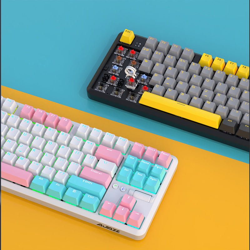 Ajazz K870T Pro Mechanical Keyboard show