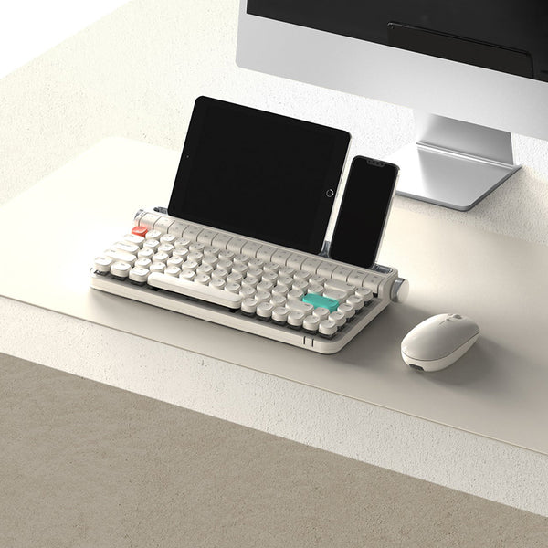 ACGAM ACTTO B703 Wireless Typewriter Retro Mechanical Keyboard WhatGeek